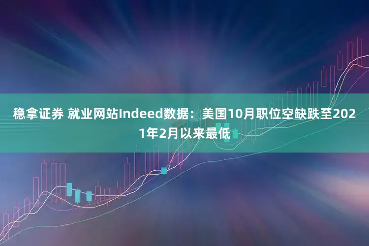 稳拿证券 就业网站Indeed数据：美国10月职位空缺跌至2021年2月以来最低